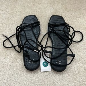 A New Day Lace Up Sandals